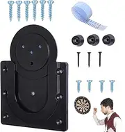 Dartboard Mounting Bracket, Dartboard Mounting Hardware Kit, Portable Wall Dart Board Set Dartboard Mounting Hardware Kit with Pads & Screws