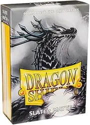 Arcane Tinmen AT-11127 Sleeves- Dragon Shield Japanese- Box 60- Slate Matte Accessories