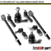 8x Stabilizer Bar Link & Tie Rod End for Nissan Quest Mercury 1993-2002 Front (for: Nissan)