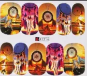 Dreamcatcher nail Decals (water Slide transfers)!! Dream catcher Nail wraps