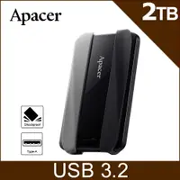 在飛比找PChome24h購物優惠-Apacer宇瞻 AC533 2TB 2.5吋行動硬碟-黑