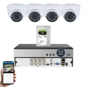 HD 4 Camera Surveillance System 8 Channel Digital Video Recorder 1TB Hard Drive