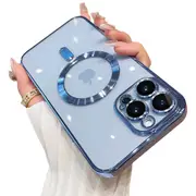 MEZON Luxury Blue Case for Apple iPhone 15 Pro Max (6.7") – MagSafe Compatible, Shock Proof, Premium Design (iPhone 15 Pro Max, Blue) – FREE EXPRESS
