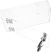 HOODANCOS Lockable Clear Phone Storage Box Secure Mobile Device Cabinet for Office and Classroom Use Sturdy Design with Reliable Lock for Safe Employee Phone Management