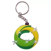 Australian Netball Diamonds Silicone Rubber Logo Key-Ring