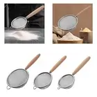 Stainless Steel Fine Mesh Strainer Baking Tools Colander Reusable Sturdy Sieve