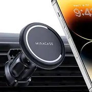 Miracase Car Phone Holder for MagSafe [20 x N52 Magnet] Universal Magnetic Ventilation Mount for iPhone 15/14/13/12