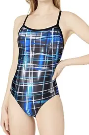 NEW SPEEDO Womens Powerflex Eco FlybackOne Piece Swimsuit Size 30
