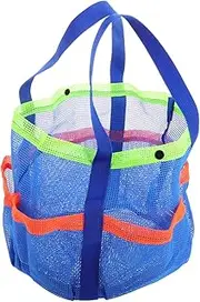 [VANZACK] Beach Mesh Tote Bag for Women and Sandproof Multi Pocket Handbag Shoulder Bag for Pool and Swimming Accessories Convenient Carry for Beach