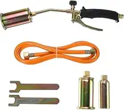 Weed Killer Gas Burner Torch Kits Garden Grass Shrub 50 35 25mm Nozzles Hose Set