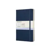 Moleskine Hardcover A5 Art Sketchbook Notebook Stationery Sapphire Blue Large