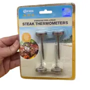 Corona Reusable Steak Button Thermometers Steak Meat Barbecue Set of 4