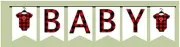 Lumberjack Red & Black Buffallo Plaid Baby Shower Collection (Baby Banner)