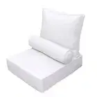 AD105 Small Pipe Trim Outdoor Deep Seat Back Rest Bolster Insert Slip Cover Set
