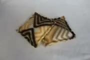 Microwave Rice Bag Hand Warmers Reusable Set of 2 Brown Zigzag Fleece