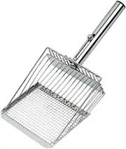 Cat Litter Sifting Scoop Cleaning Tool Pet Cleaning Bunny Comfortable Handle Pet Supplies, Mesh