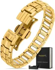 MagnetRX EllipseMAX Magnetic Bracelet for Men (Gold)