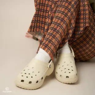 【Crocs】Classic Platform Clog W 女鞋 奶茶色 洞洞鞋 厚底 卡駱馳 涼拖鞋 2067502Y2