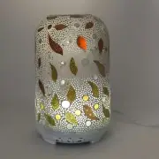 Gold Leaf Glass Mosaic Electric Essential Oil Diffuser Aromatherapy Small