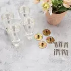 4 Pieces Acrylic Furniture Legs DIY Furniture Risers for Bench Dresser Sofa