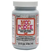 Plaid Mod Podge Mega Glitter Silver Sealer, Glue and Finish 236ml