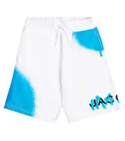 [Marc Jacobs Kids] Marc Jacobs Kids Printed cotton-blend jersey shorts Y 6 white