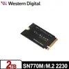 WD 黑標 SN770M 2TB M.2 2230 PCIe 4.0 NVMe SSD 固態硬碟 WDS200T3X0G
