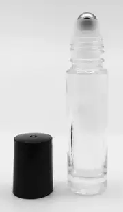 10ml Clear Glass Bottle with Metal Roller - Choose Your Quanity
