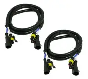 HID Extension Wire 100CM 9006 Two Harness Head Light Bulb Plug Replacement OE