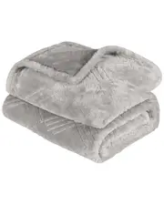 Superior Diamond Flannel Fleece Plush Ultra-Soft Blanket