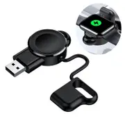 Catzon USB Portable Magnetic Watch Wireless Charger for Apple Watch 1/2/3/4/5/6/SE-Black