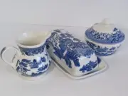 Churchill Staffordshire Fine English China Tableware Set, Sugar Butter Creamer