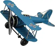 Vintage Metal Airplane Model Retro Decorative Aircraft Ornament for Home Compact Desktop Decoration Sturdy Metal Craft Plane for Office Dining Table and Bedroom