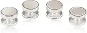[Cuff-Daddy] Solid 925 Sterling Silver Mother of Pearl Stud Set - 4 studs