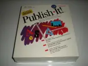 Timeworks Publish-It! desktop publishing for Apple IIc, 2GS, 2e. New. Old stock.