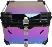 Motorcycle Back top Box case 45L 55L 65L 80L 100L Stainless Toolbox Motorcycle Electroplating Color Tail Box Trunk Universal Top Tail Rear Luggage(55L)