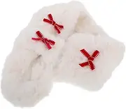 [BESPORTBLE] Warm Winter Scarf Plush Wool Neck Tube Bowknot Cold Weather Protection Versatile Fashion Wrap