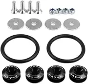 Quick Release Bumper Clips | -Jaluminium Bumper Quick Release - Front Rear Bumper Fastenings Bumper Holder Ring Rubber Band for Car Bumper Boot Hatchback