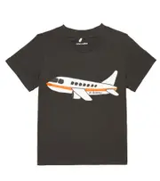 [Mini Rodini] Mini Rodini Airplane cotton-blend T-shirt M 6/9 grey