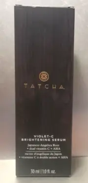 TATCHA Violet-C Brightening Serum, 30ml/1.0oz~New in Box Pump, Sealed (Taped)