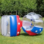 BLAOYOO 2 Pack Bumper Balls for Adults Teens, Inflatable Human Hamster Ball for Playground, Yard, Park