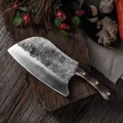 Meat Cleaver Traditional Handmade Forged Stainless Steel Chopper Chef Knife