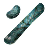 Anti Slip Keyboard Wrist Pad & Mouse Wrist Rest Cushion Support Combo Set - 3005