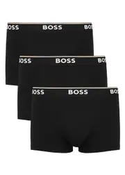 Boss Stretch-cotton Boxer Trunks - set of Three - Black - Xxl XXL
