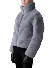 Mackage Anik Brushed Faux Fur Down Jacket