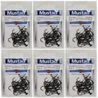 (6pk lot) BULK Mustad Signature Fly Hooks C52SNP-2-25 STD/2XL Stinger Deer Black