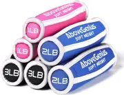 Hand Weights for Women Men, Soft Dumbbells Set of 6(1Lb 2Lb 3Lb Each Pack) for D