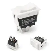 MOMENTARY Rocker Switch for Polarity Reversing DC Motor Control, (ON) OFF (ON)
