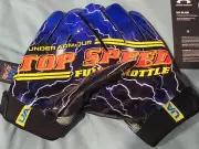 new $50 UNDER ARMOUR BLUR LIMITED EDITION SKILL FOOTBALL GLOVES mensXXL 2XL
