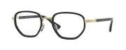 Persol Demo Geometric Men's Eyeglasses PO2471V 1097 50 Black Gold Optical Frame